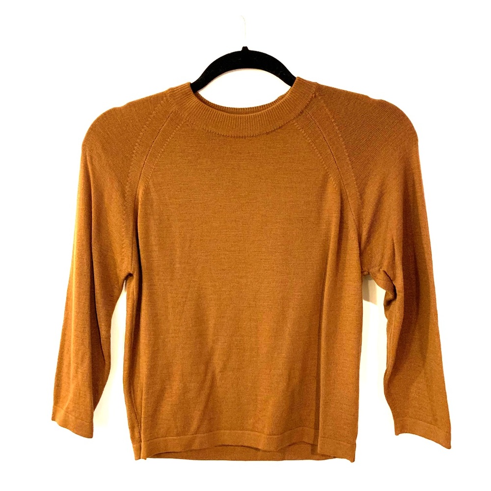 Vintage brown Pendleton 3/4 sleeve sweater